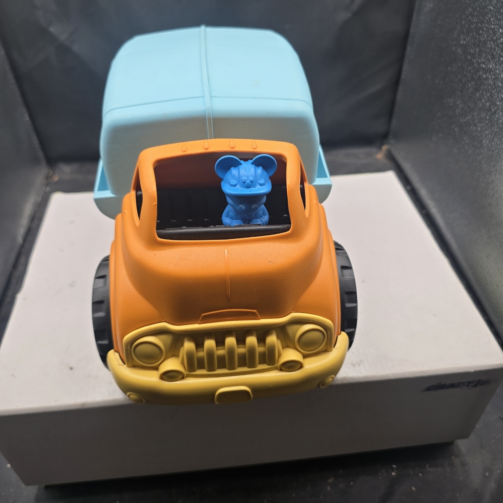 Orange and Blue Toy Truck with‎ Bear Driver